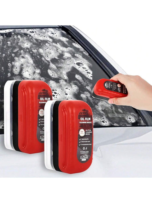 Automotive oil film cleaning foam brush