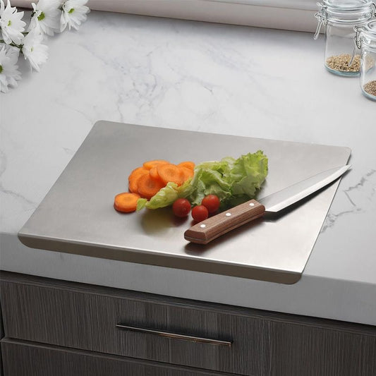Stainless metal chopping board