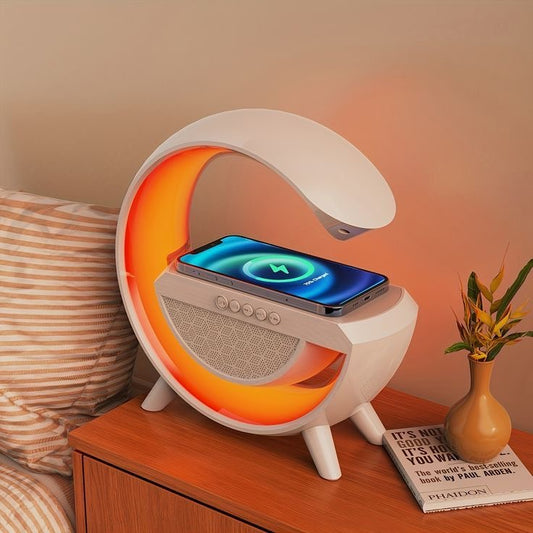 G lamp speaker and wireless charger
